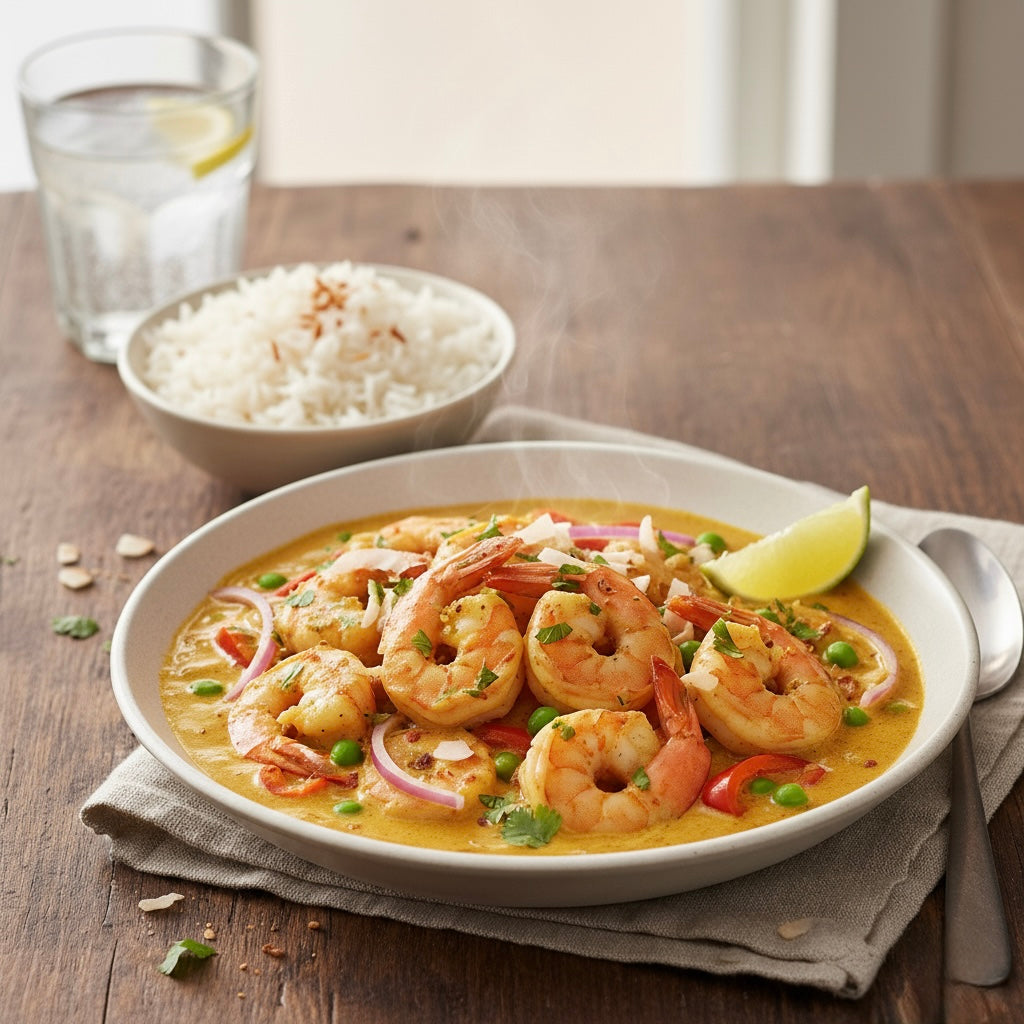 Coconut Curry Shrimp or Coconut Curry Chicken or Coconut Curry Fish