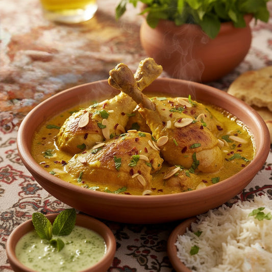 Lawang Afghan Braised Chicken in Turmeric & Yogurt Sauce