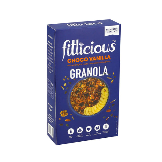 FITLICIOUS CHOCO VANILLA GRANOLA 370GM