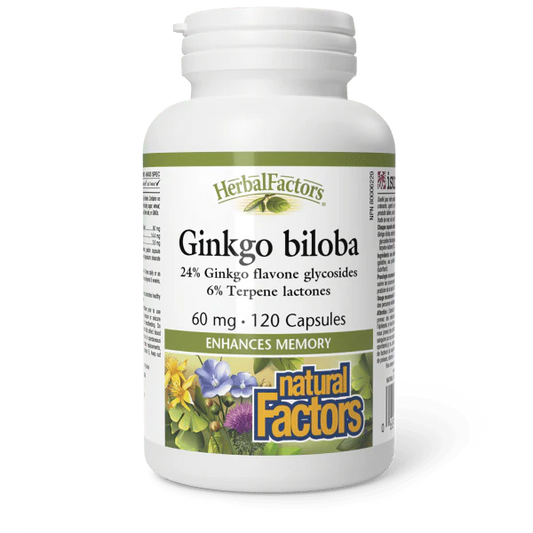 NATURAL FACTOR GINKGO BILOBA 60 MG 120 CAP