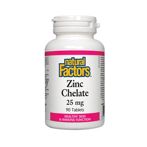 NATURAL FACTOR ZINC CELATE 25MG 90TAB